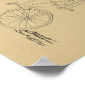 1945 Schwinn Bicycle Patent Art-afdrukken Poster (Hoek)