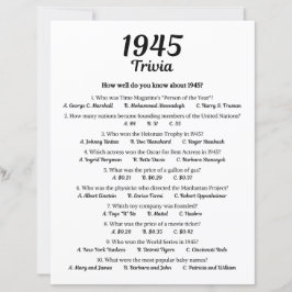 1945 Trivia spel
