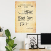 1945 US Patent 2460289 - Raket projectiel Poster (Thuiskantoor)