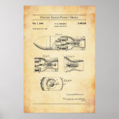 1945 US Patent 2460289 - Raket projectiel Poster (Voorkant)