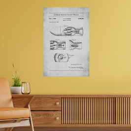 1945 US Patent 2460289 - Raket projectiel Poster