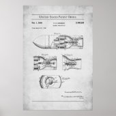 1945 US Patent 2460289 - Raket projectiel Poster (Voorkant)