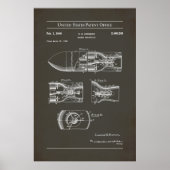 1945 US Patent 2460289 - Raketprojectiel Poster (Voorkant)