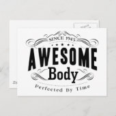 1945 Verjaardag Geweldige lichaam Briefkaart (Voorkant / Achterkant)