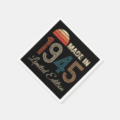 1945 Vintage 80ste verjaardag Servet (Hoek)