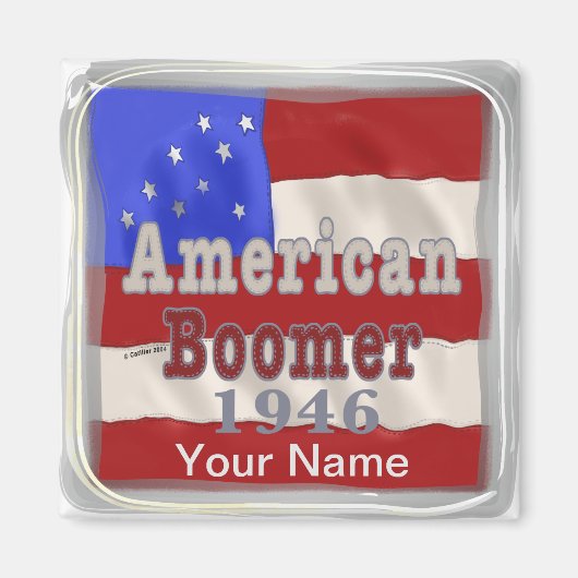 1946 Birthday Baby Boomer Magneet (Voorkant)