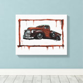 1946 Chevrolet pick-up truck Canvas Afdruk (Insitu (Houten vloer))