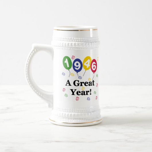 1946: een grote jaardag bierpul (Links)