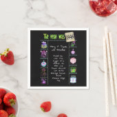 1946 Fun Facts Kaart Napkins Servet (Insitu)