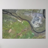 1946 Luchtfoto Kenilworth PA Poster (Voorkant)