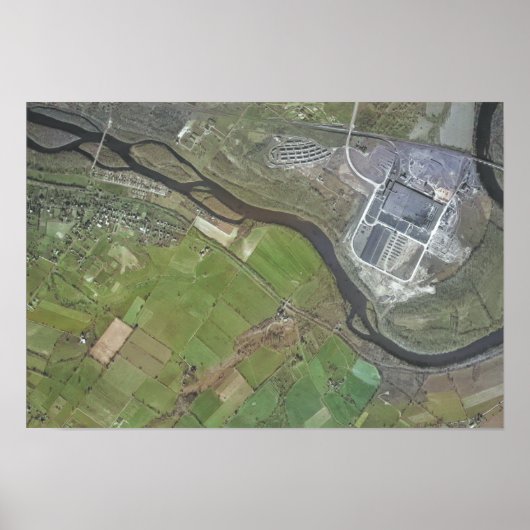 1946 Luchtfoto Kenilworth PA Poster (Voorkant)