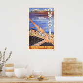 1946 Mexico De Grote Metropool Vintage Stijl Poster (Keuken)