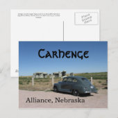 1946 Plymouth bij Carhenge Briefkaart (Voorkant / Achterkant)