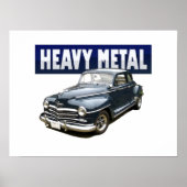 1946 Plymouth-coupe met omlijsting Poster (Voorkant)