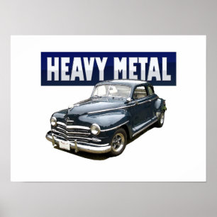 1946 Plymouth-coupe met omlijsting Poster