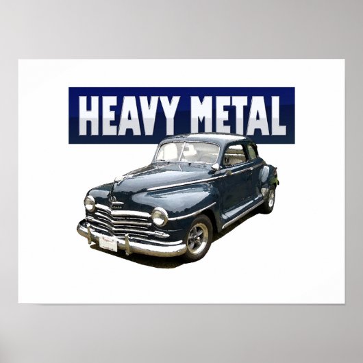 1946 Plymouth-coupe met omlijsting Poster (Voorkant)