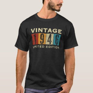 1946 Retro geschenken 80 jaar oude Vintage 80ste C T-shirt