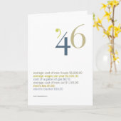 1946 Verjaardag Leuke Feiten Kaart (Gele Bloem)