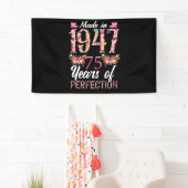 1947 75 jaar oud 75e 75 jaar perfect spandoek (Insitu)