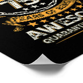 1947 75e verjaardag 75 jaar oud poster (Hoek)