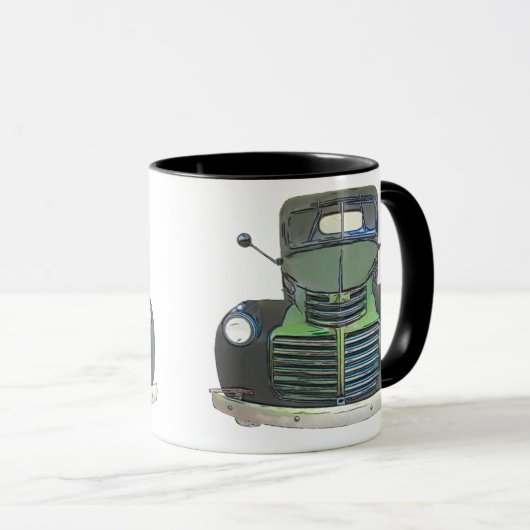 1947 Antiek Vrachtwagen Mok/Beker Mok (Voorkant rechts)