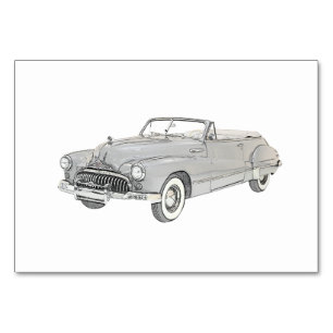 1947 Buick Roadmaster Convertible Illustratie Kaart