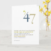 1947 de Feiten van de Pret van de Verjaardag Kaart (Gele Bloem)