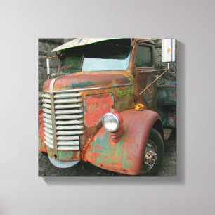 1947 Diamond T Wrak Canvas Afdruk