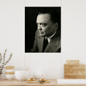 1947 FBI-architector J. Edgar Hoover Poster (Keuken)