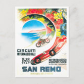 1947 Grote Prijs van San Remo Italië Briefkaart (Voorkant)