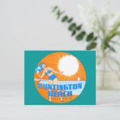 1947 Huntington Beach California Briefkaart (Staand voorkant)