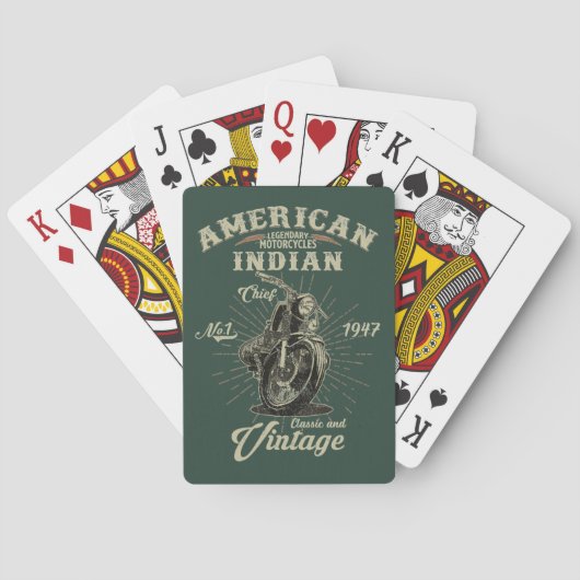 1947 Iron Legend – The Spirit of Indian Pokerkaarten (Achterkant)