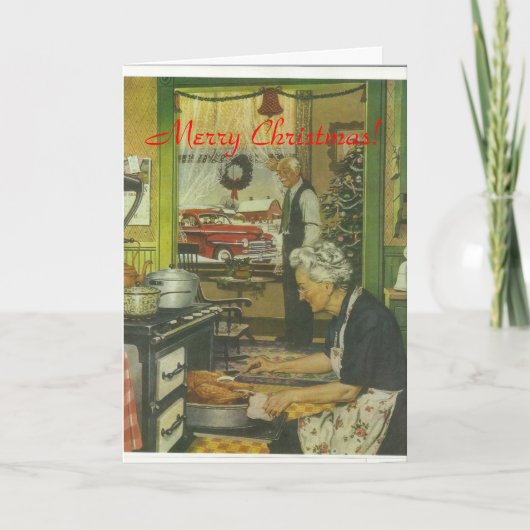 1947 Kerstmis van Plymouth Feestdagen Kaart (Voorkant)