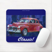1947 Klassieke auto Collectible Art Mousepad Muismat (Met muis)