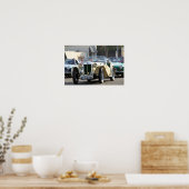1947 MG TC Midget Roadster Cabriolet Poster (Keuken)