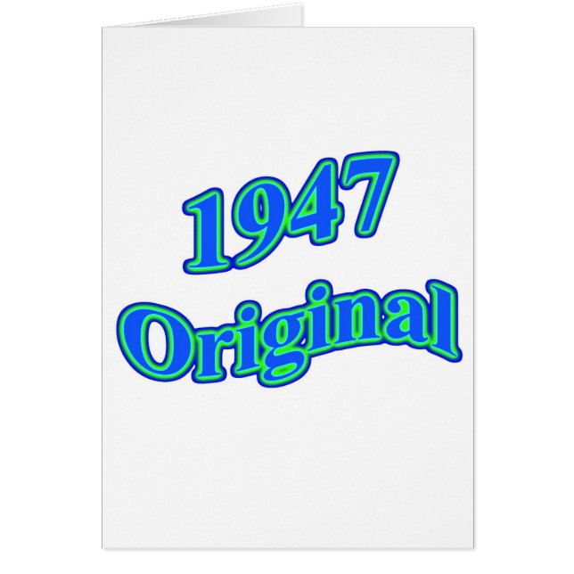 1947 Origineel Blauw Groen (Voorkant)