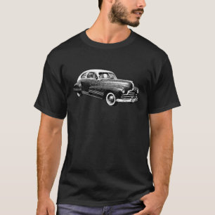 1947 Pontiac Streamliner Zwart-wit T-shirt