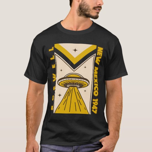 1947 Roswell New Mexico Ufo Nerd Geek T-shirt (Voorkant)