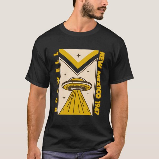 1947 Roswell New Mexico Ufo Nerd Geek T-shirt (Voorkant)