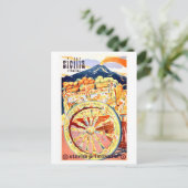 1947 Sicilië - reisposter eternal Spring Briefkaart (Staand voorkant)