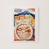 1947 Sicilië - reisposter eternal Spring Legpuzzel (Verticaal)