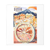 1947 Sicilië - reisposter eternal Spring Notitieblok (Voorkant)