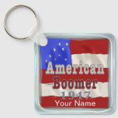 1947 Verjaardag Baby Boomer sleutelhangers (Voorkant)