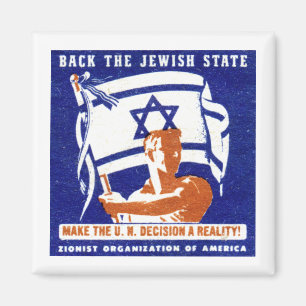 1947 Zionistisch Poster Magneet