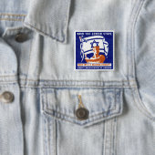 1947 Zionistisch Poster Vierkante Button 5,1 Cm (In situ)