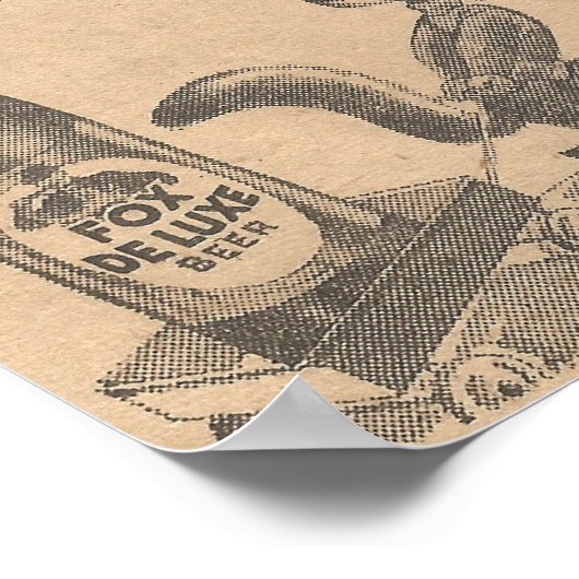 1948 Ad Fox DeLuxe Beer Poster (Hoek)