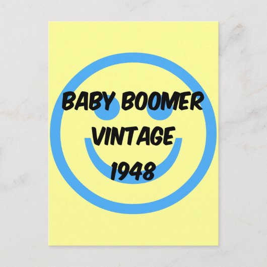 1948 baby Boomer Briefkaart (Voorkant)