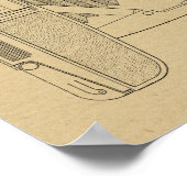 1948 camera patenttekenafdrukken poster (Hoek)