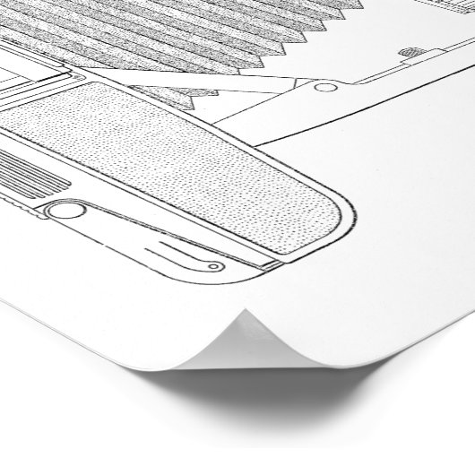 1948  camera patenttekenafdrukken poster (Hoek)