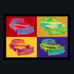 1948 Chevrolet Fleetmaster Antiek Car Pop Art Poster<br><div class="desc">Colorful classic 1948 Chevrolet Fleetmaster antiek car pop art.</div>